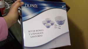 Set de Bowls Y Utensilios Santorini