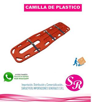Camilla Rigida De Plastico Para Rescate A Todo El Peru
