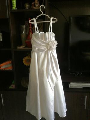 Lindo Vestido Blanco Talla 10