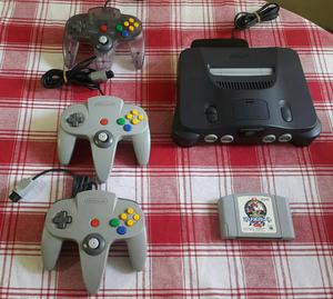 Nintendo 64 Mandos 3 Y Juego Mario Kart