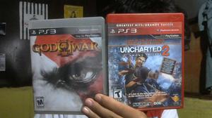 vendo juegos de unchated 2 y god of wark3