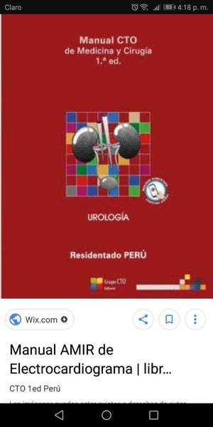 Se Venden Nuevos Manuales Cto Perú 1°ed