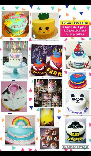 Torta Personalizada Mas Cup Cakes