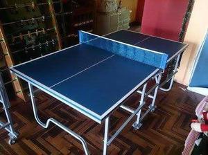 Mesa de Ping pong portatil para espacios reducidos