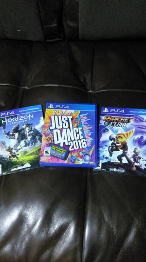 Los 3 Juegos Ps4 A. 100 Soles