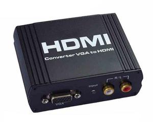 CONVERTIDOR DE VIDEO VGA A HDMI con audio p. Muy buena