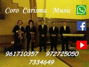 Cantantes organista Violinistas Coro para Misa