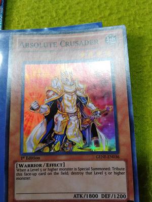 Carta Yugioh original Absolute Crusader