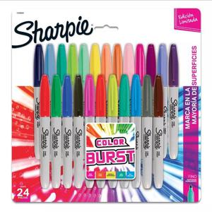 Marcadores Sharpie Burst Fino x24 colores