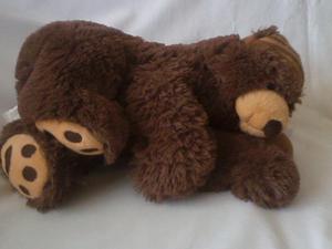 Oso De Peluche Marron Con Almohadita De 40 Cms