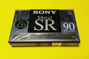 Cassette Sony SR METAL 90 min Nuevo sellado Type IV Caset
