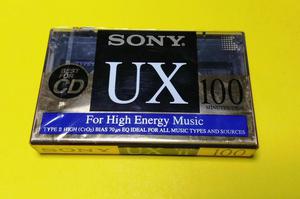 Cassette Sony UX 100 min Nuevo sellado CrO2 TypeII Caset