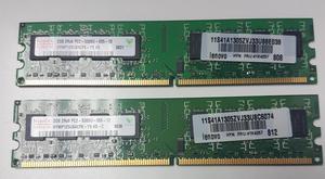 REMATO 2 MEMORIAS RAM 2GB DDR2 hYNIX