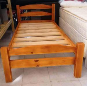 Cama de Madera de 1 Plaza y 1/2