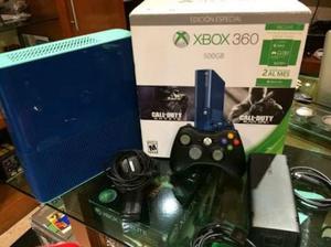 Xbox 360 E 500 Gb Azul Y 3 Juegos