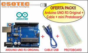 ARDUINO UNO R3 CABLE USB MINI PROTOBOARD