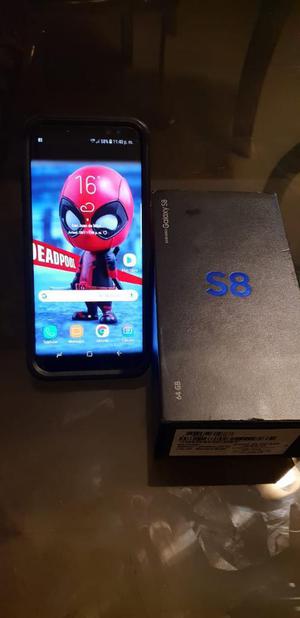 Samsung S8 con Caja Y Accesorios