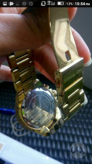 Reloj Femenino Michael Kors Dorado