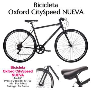 Bicicleta Oxford CitySpeed NUEVA, aro 26