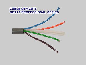 Nexxt Nuevo y Original Cable UTP CAT6 Profesional 23 AWG 4