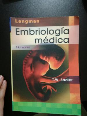 EMBRIOLOGIA LANGMAN