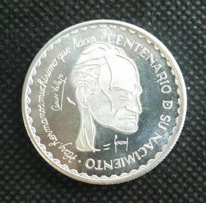 Moneda centenario nacimiento cesar vallejo