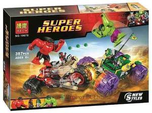 Super Heroes Marca Bela Hulk Vs Red Hulk Compatible Con Lego