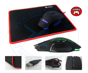 Kit Gamer Teros GM905, Mouse optico MousePad de tela