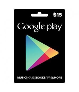 Tarjeta Google Play 15$