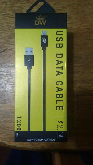 Cable Usb 2.1a a Micro Usb de 1.20m