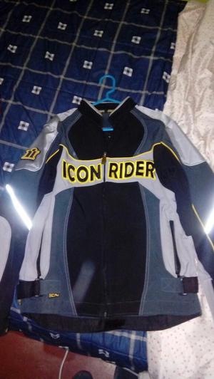 Casaca Icon Rider Motociclista Usado