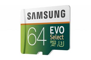 Samsung Memoria Micro SD Samsung Evo Select 64GB U3 Para 4K