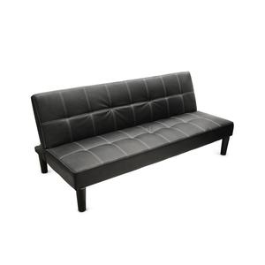 Sofa cama futon de cuero ultra resistente, Espaldar 3