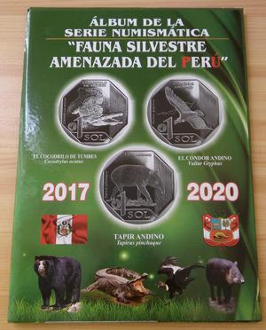 Album Monedas Serie Fauna Silvestre Amenazada del Peru