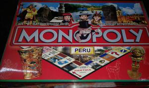 Monopoly Peru Tablero de Madera Nuevo
