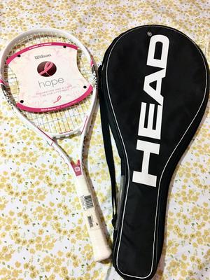Raqueta de tennis marca Wilson con funda nuevos