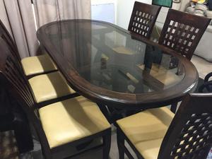 comedor de madera 6 sillas