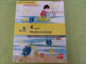 Libro de actividades Matemática 4 Primaria. Proyecto Savia.