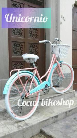 Nueva Bicicleta Paseo Retro Mujer Vintag