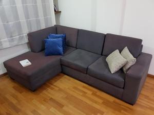 Por mudanza se vende sofa chaiselonge mas mueble tv y cama