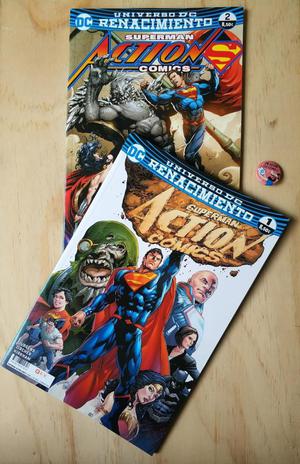Superman Action comics Renacimiento numero 1 y 2 nuevos