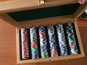 Juego Poker 500 Fichas 5 Colores