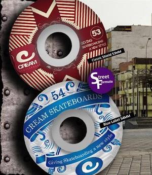 Ruedas llantas CREAM SPITFIRE wheels skate skateboard
