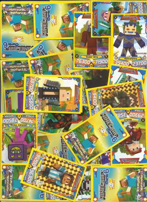CARDS MINECRAFT SERIE 6 EDITORIAL WOOW STIKERS