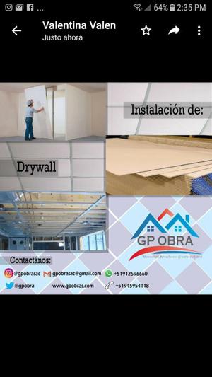 Instalación de Drywalla