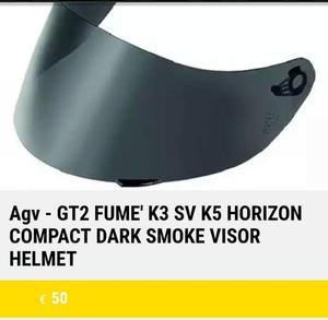 Visera visor mica AGV GT2, FUME, K3 SV, HORIZON, COMPACT,