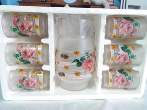set de vasos con jarra