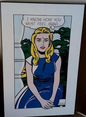 Afiche pop art original de Roy Lichtenstein completamente