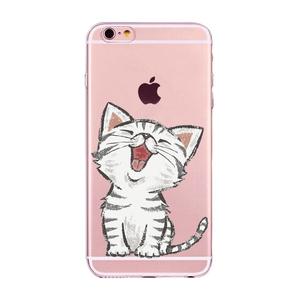 Case / Carcasa Transparente Gato para Celular iPhone 7