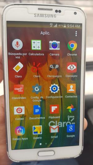 Samsung S5 Blanco Libre Todo Original